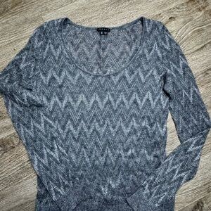 Theory Charcoal Knit Top